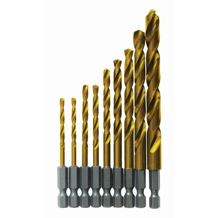 Ens. 9 forets en titane Impact Tough™