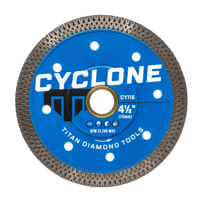 Lame cyclone au diamant 4-1/2"