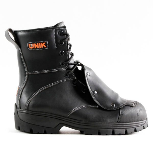Botte de sécurité 8" Unik Chemik, protecteur de métatarse - Noir