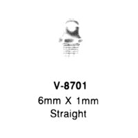 Embout de graissage Droit (6mm x 1 mm)