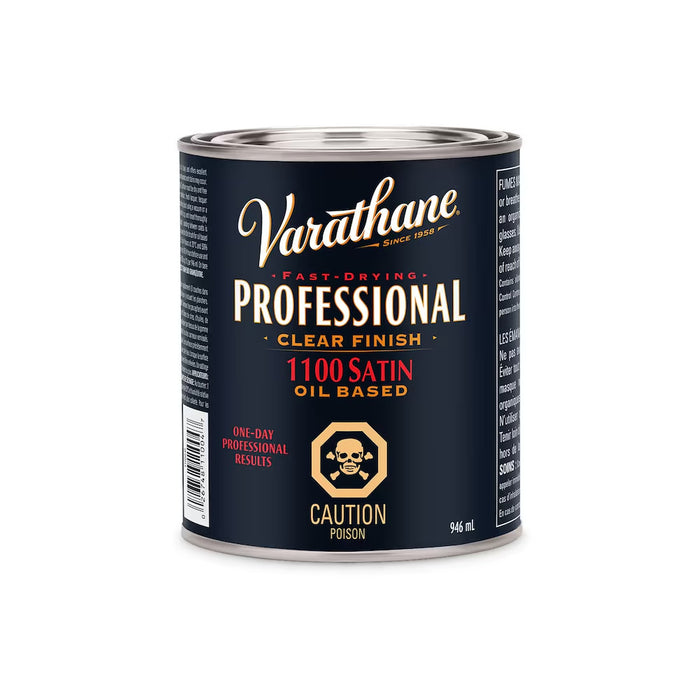 Vernis Professionnel clair pour bois à base d'huile satiné - 236 mL