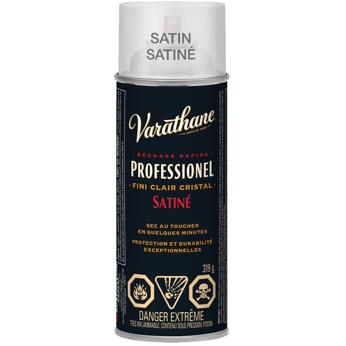 Vernis Professionnel clair pour bois à base d'huile satiné - Aérosol