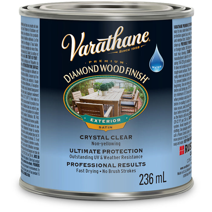 Vernis diamant extérieur pour le bois semi-lustré - 236 mL