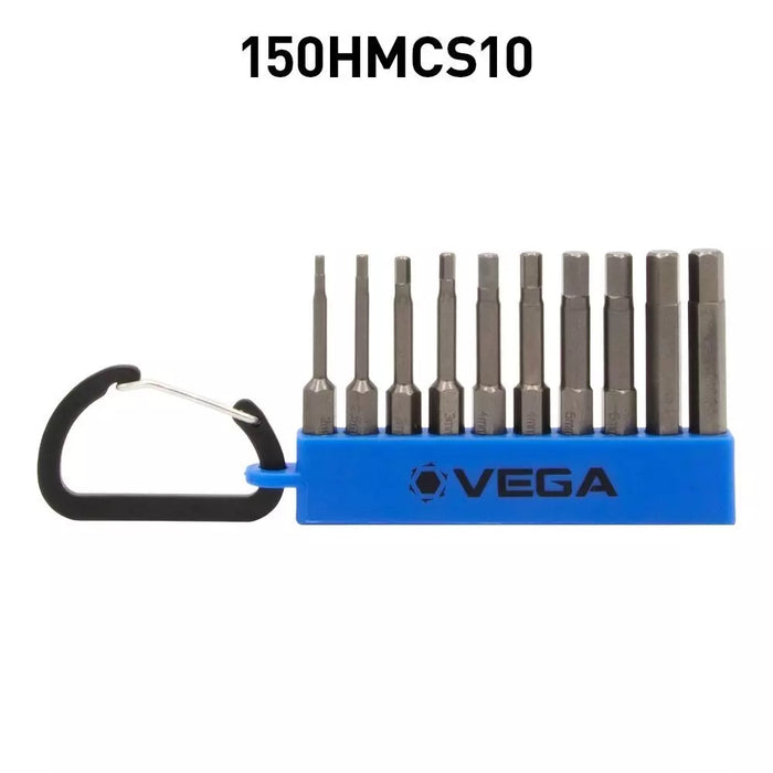 Ensemble de 10 embouts hexagonaux 2" métrique