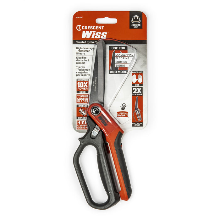 Cisailles robuste à ressort 11", pour ouvrier