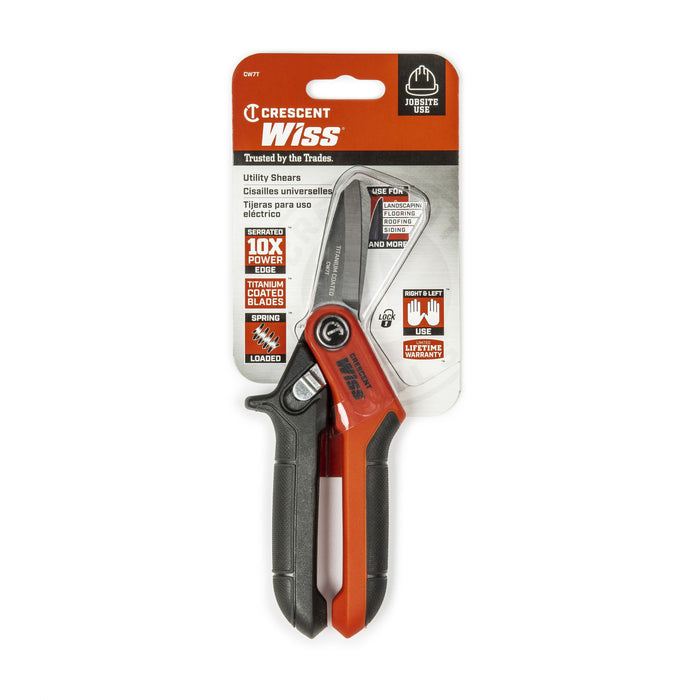 Cisailles utilitaire 7-1/2", pour ouvrier