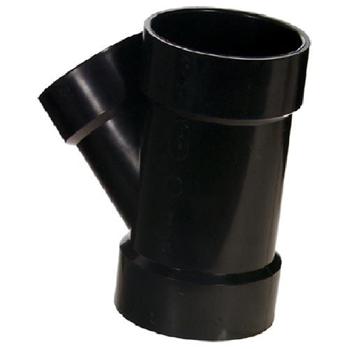 Raccord en Y en ABS, 4 po x 4 po x 3 po, 45 degrés - IPEX