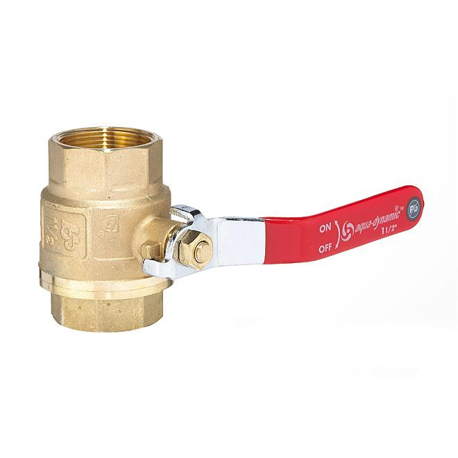 Robinet à bille 1-1/2" avec poignée droite aqua-dynamic - Quincaillerie G.H. Berger