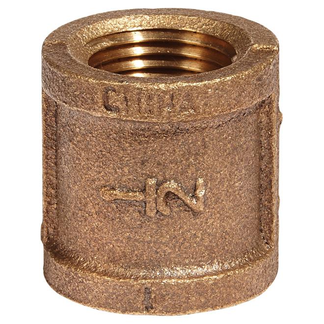 Manchon en laiton sans plomb - 1/2" X 1/2" - FIP X FIP aqua-dynamic - Quincaillerie G.H. Berger