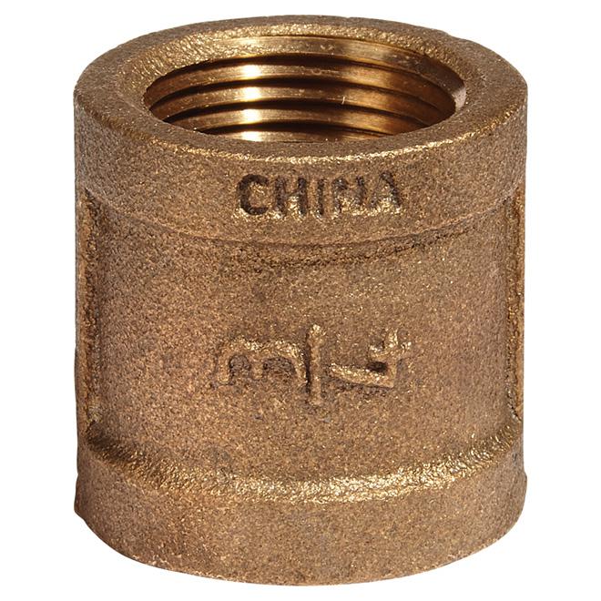 Manchon en laiton sans plomb - 3/4" X 3/4" - FIP X FIP aqua-dynamic - Quincaillerie G.H. Berger