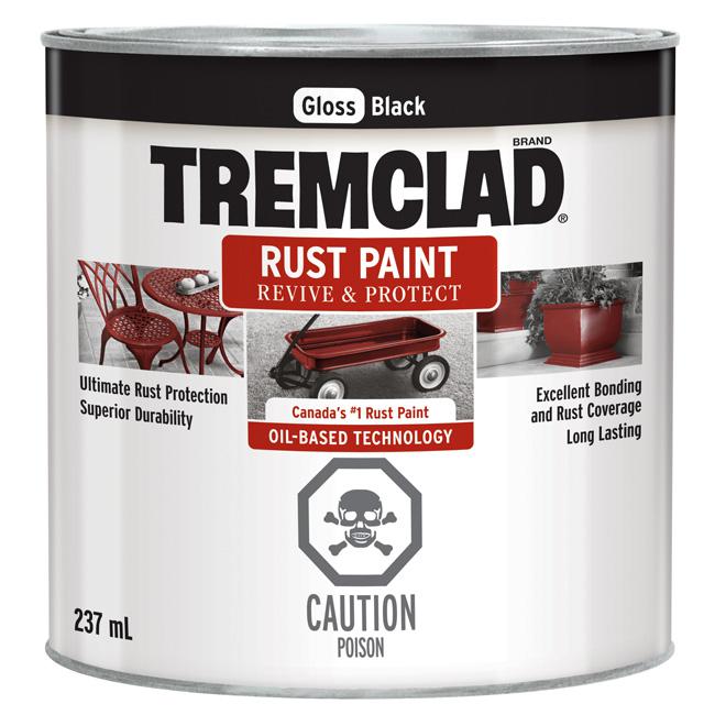 Peinture antirouille Tremclad - Noir - Fini lustré - 237ml