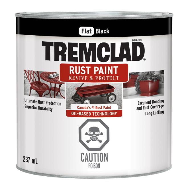 Peinture antirouille Tremclad - Noir - Fini mat - 237ml