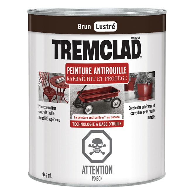 Peinture antirouille Tremclad - Brun  - Fini lustré - 946ml