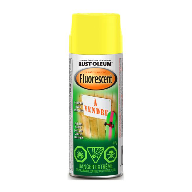 Peinture fluorescente en aérosol - Jaune