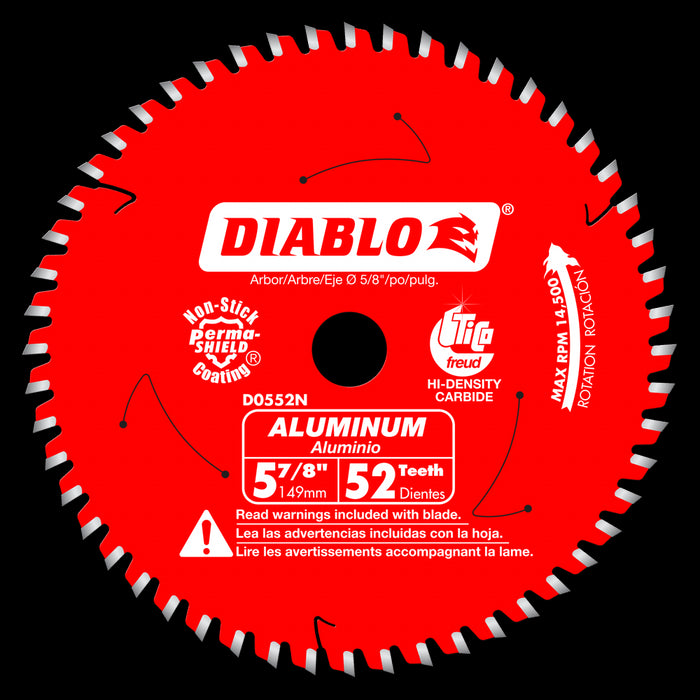 Lame au carbure, à aluminium (5-7/8"x52 dents)