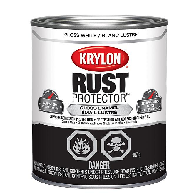 Peinture antirouille Rust Protector - Blanc - Fini lustré - 946ml