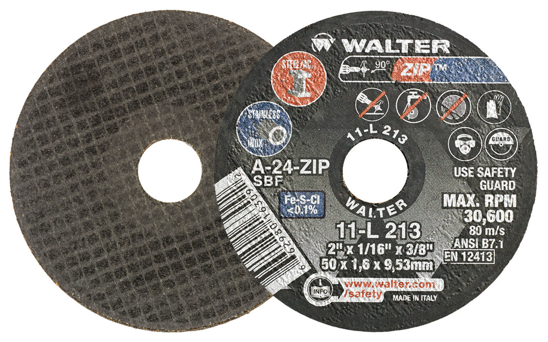 Meule ZIP™ pour meuleuse droite [2"x1/16"x3/8"]