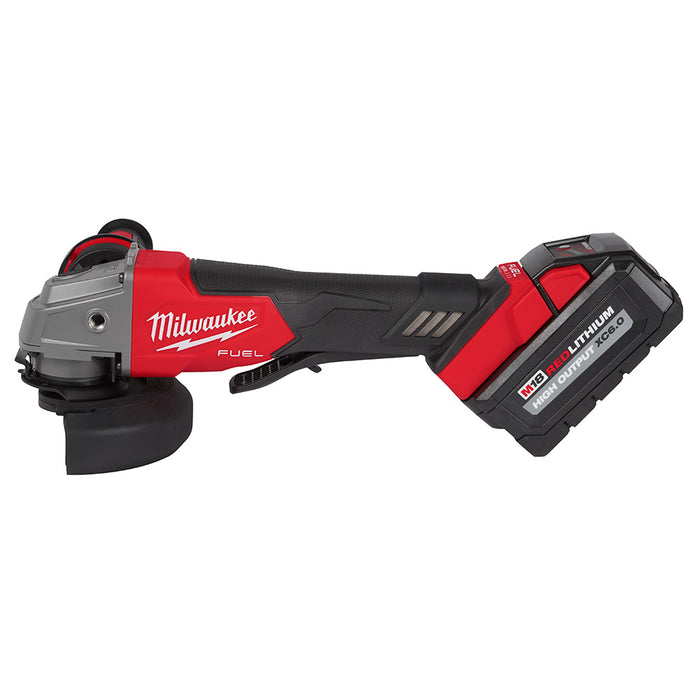 Ens. Rectifieuse 4.5"-5" interrupteur à palette avec 2 batteries