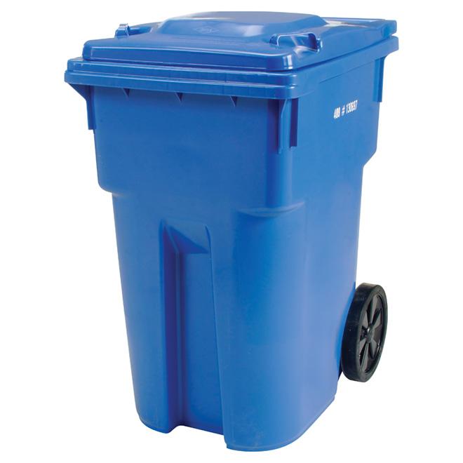 Bac roulant bleu 360 L avec roues de 12" Master Cart - Quincaillerie G.H. Berger