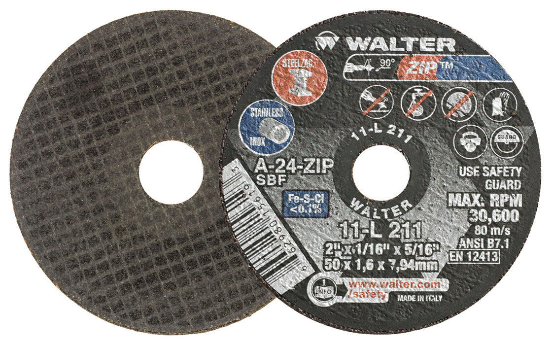 Meule ZIP™ pour meuleuse droite [2"x1/16"x5/16"]