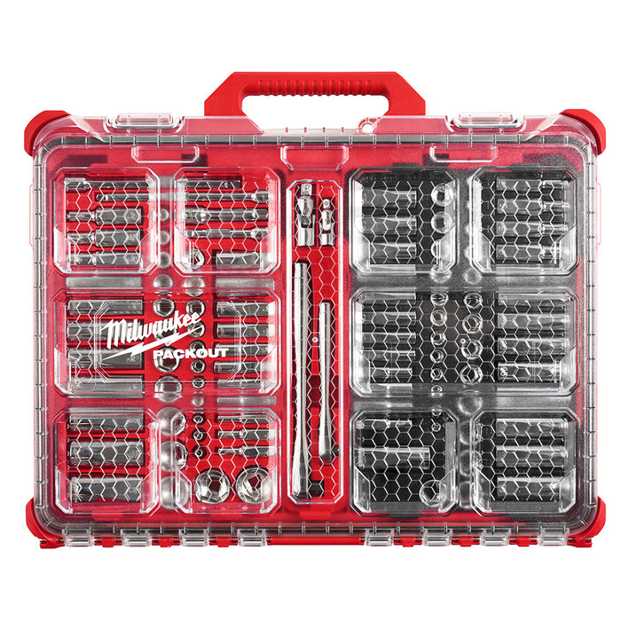 Ens. Rochets 1/4" et 3/8" avec 106 morceaux (SAE/Métrique) PACKOUT™
