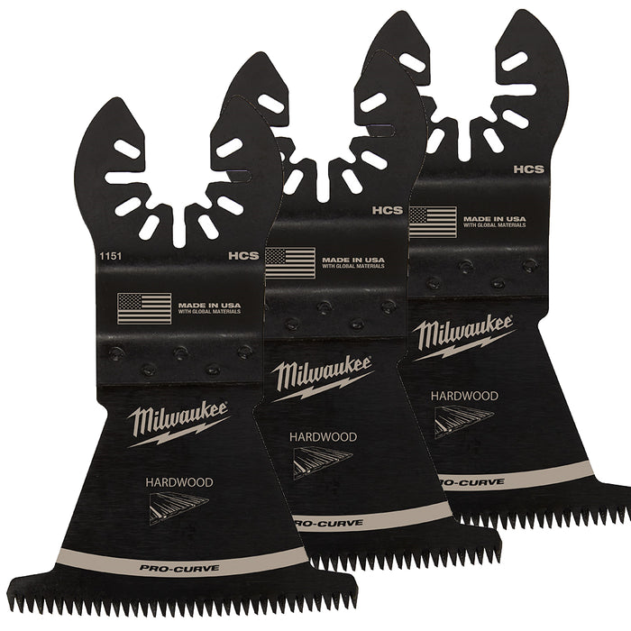 Lame à bois franc 2-1/2" à dent japonaise, universelle (3/pqt.)