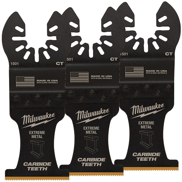 Lame à métal 1-3/8", au carbure, universelle (3/pqt.)