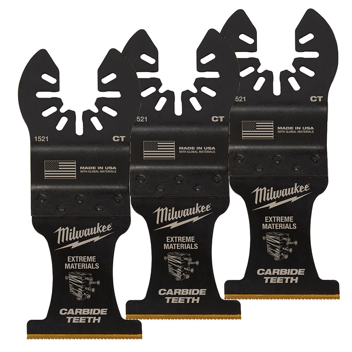 Lame multi-matériaux 1-3/8", au carbure, universelle (3/pqt.)