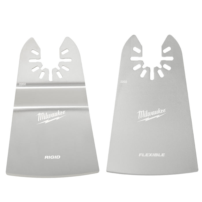 Ensemble de 2 grattoirs de 2", rigide et flexible, universelle