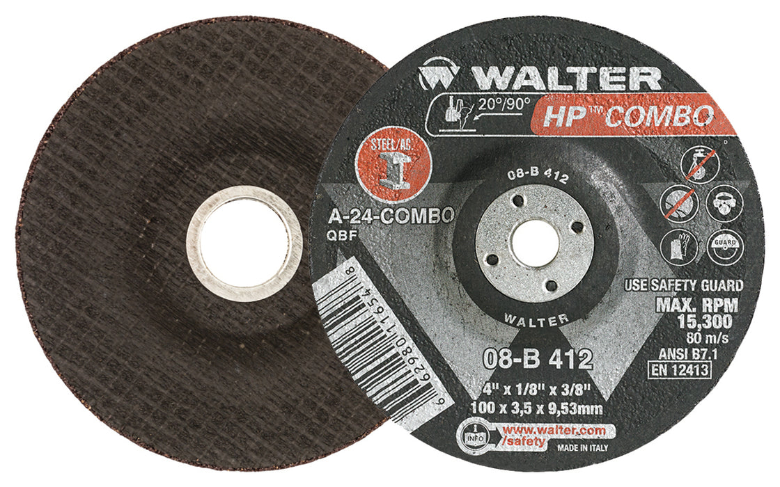 Meule à rectifier-tronçonner HP COMBO™ [4"x1/8"x3/8"]