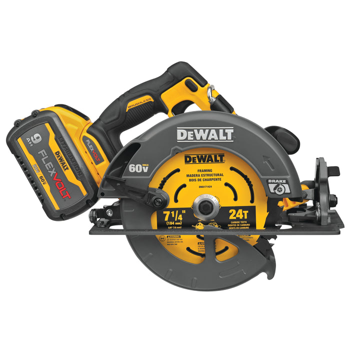 Ens. Scie circulaire FLEXVOLT(mc) 60V MAX 7-1/4"