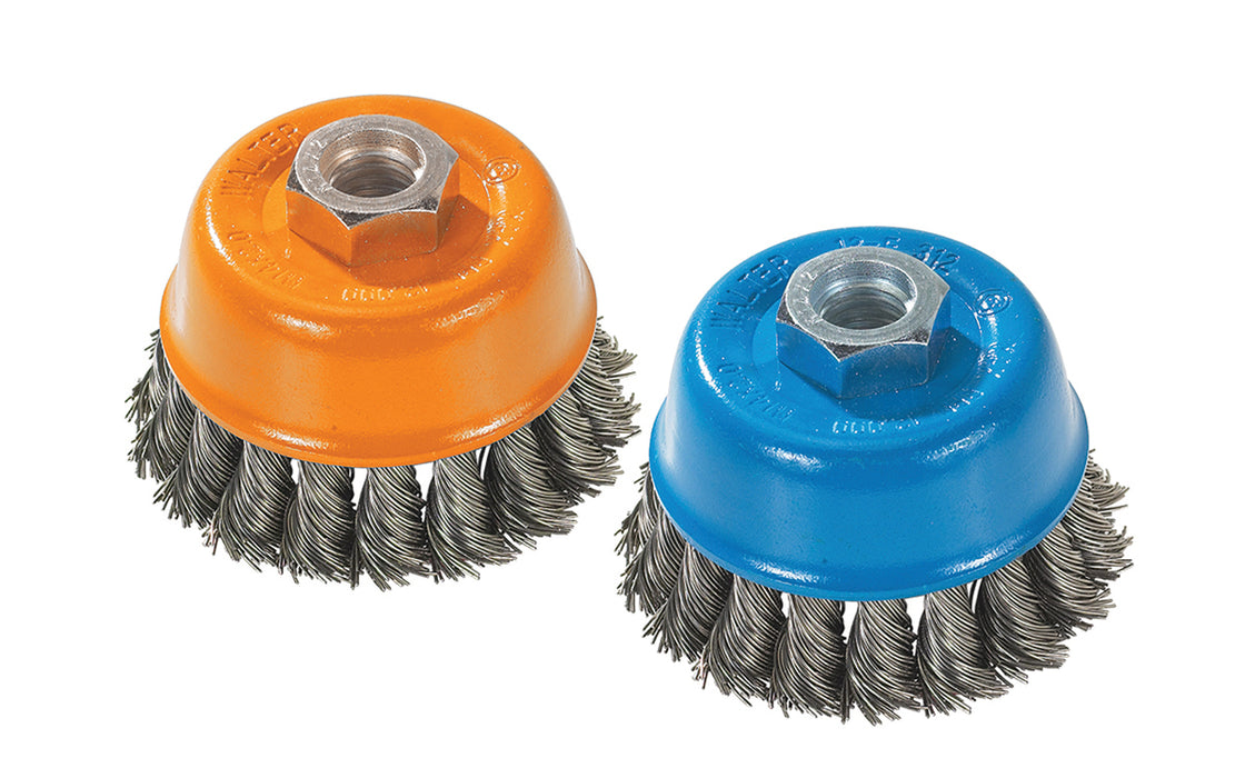 Brosse boisseau à fils noués 3" (M14x2.0)