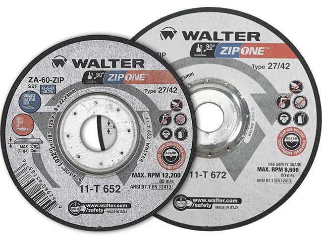 Meule à tronçonner ZIP ONE™, pour tôle mince [5"x1/32"x7/8"]