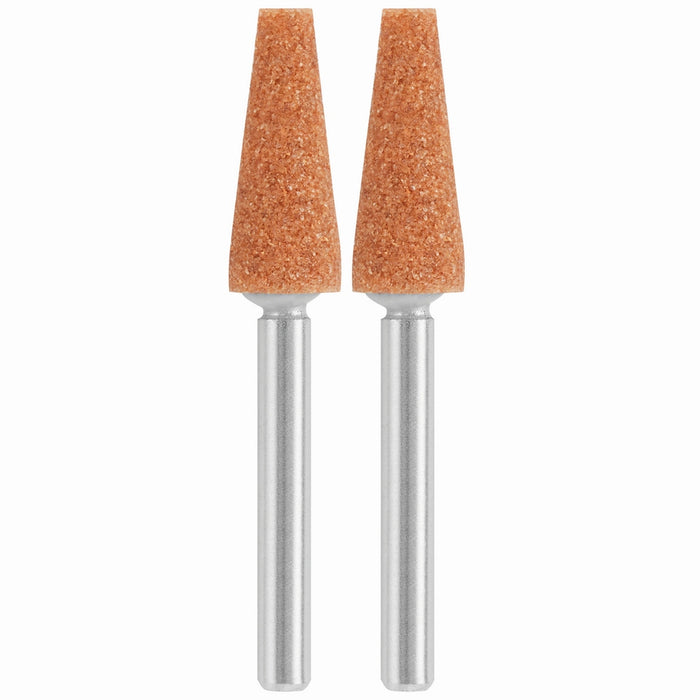 Pierre d'affûtage conique 1/4" [Oxyde d'aluminium] (2/pqt.)