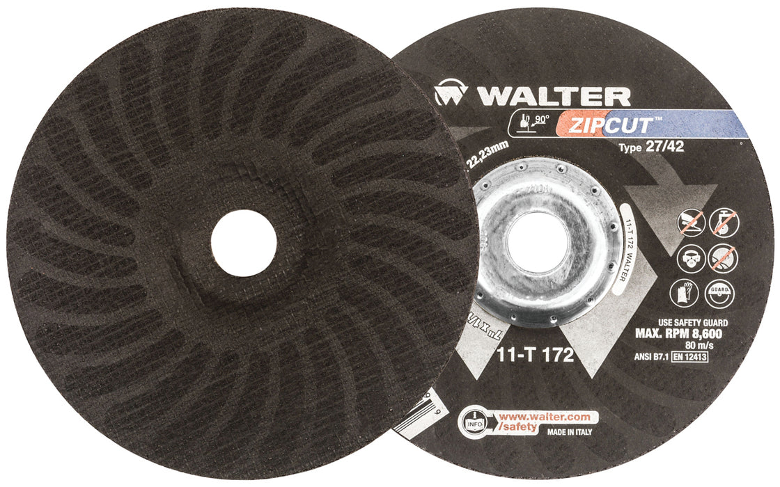 Meule à ébarber COMBO ZIP™ [5"x5/64"x7/8"]