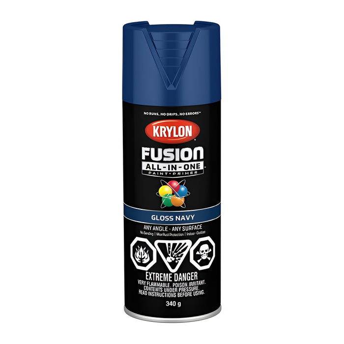 Peinture en aérosol Krylon Fusion 340g - fini lustré - Bleu marine - Quincaillerie G.H. Berger
