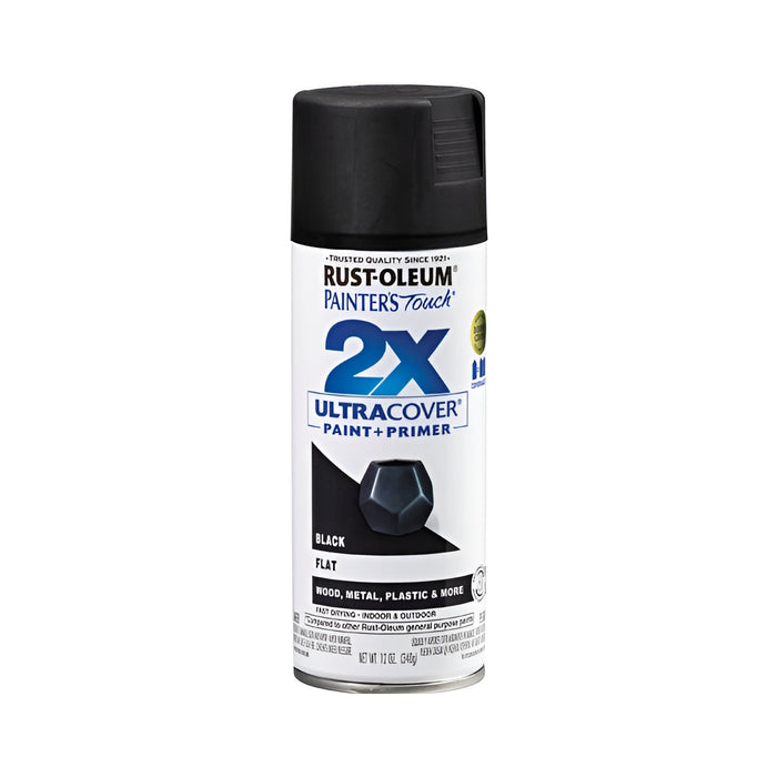 Peinture en aérosol Rust-Oleum Painter's Touch polyvalente 340g - fini mat - Noir - Quincaillerie G.H. Berger