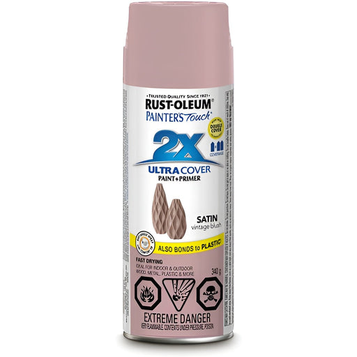 Peinture en aérosol Rust-Oleum Painter's Touch polyvalente 340g - fini satiné - Vieux rose - Quincaillerie G.H. Berger