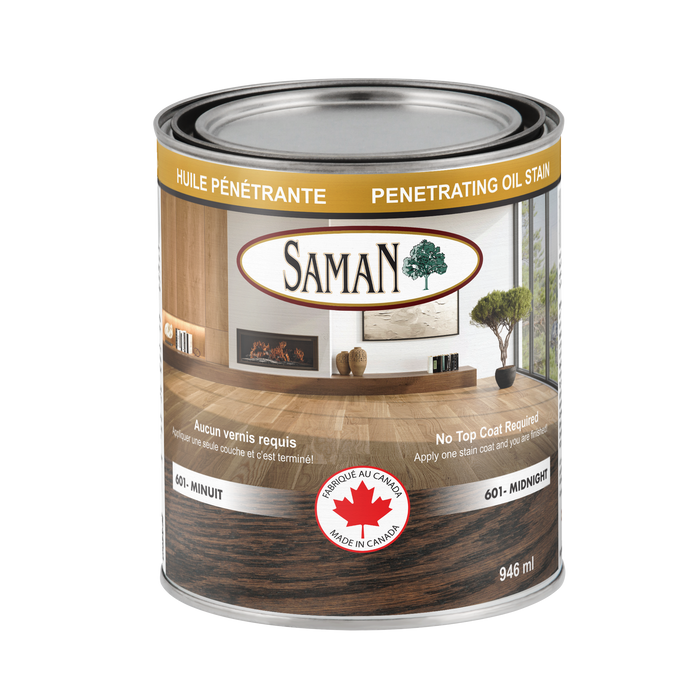 Huile pénétrante Saman - Minuit - 946 mL SamaN - Quincaillerie G.H. Berger