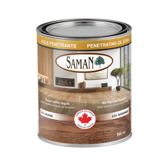 Huile pénétrante Saman - Savane - 946 mL SamaN - Quincaillerie G.H. Berger