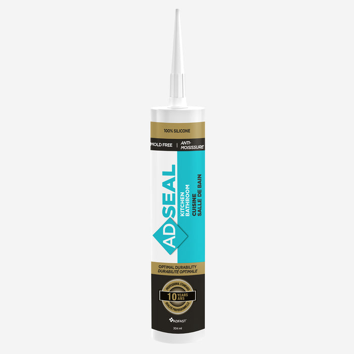 Silicone pour cuisine et salle de bain - Blanc - 304 mL ADFAST