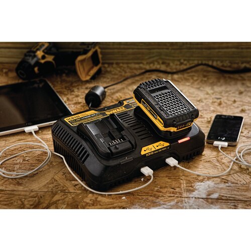 Chargeur à 2 ports 12V/20V avec USB