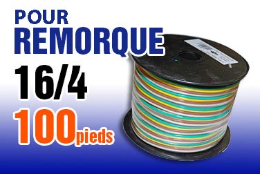 Fil plat pour remorque 16/4 X 100' Armand Lebeau Inc. - Quincaillerie G.H. Berger