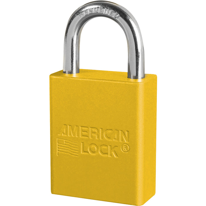 Cadenas de sécurité en aluminium Jaune