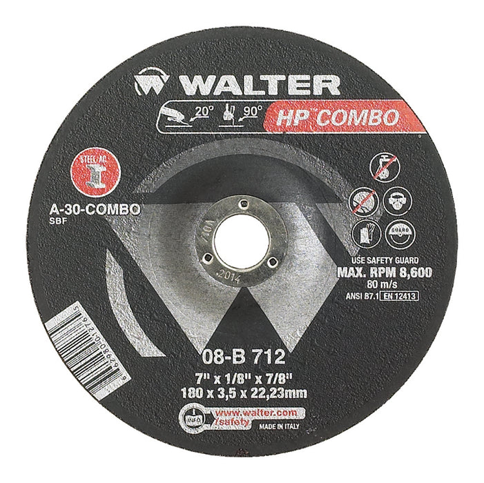 Meule à rectifier-tronçonner HP COMBO™ [7"x1/8"x7/8"]