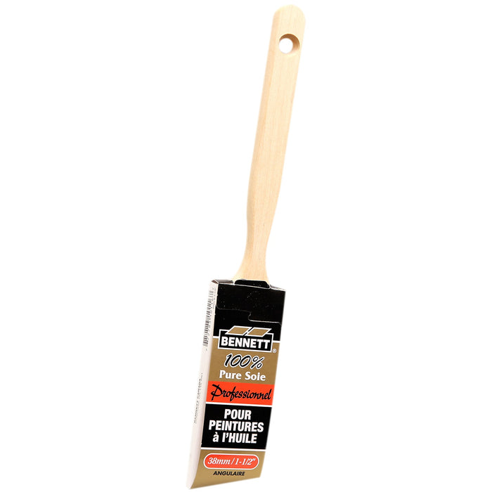 Pinceau angulaire à soies blanches 1-1/2" Bennett Tools