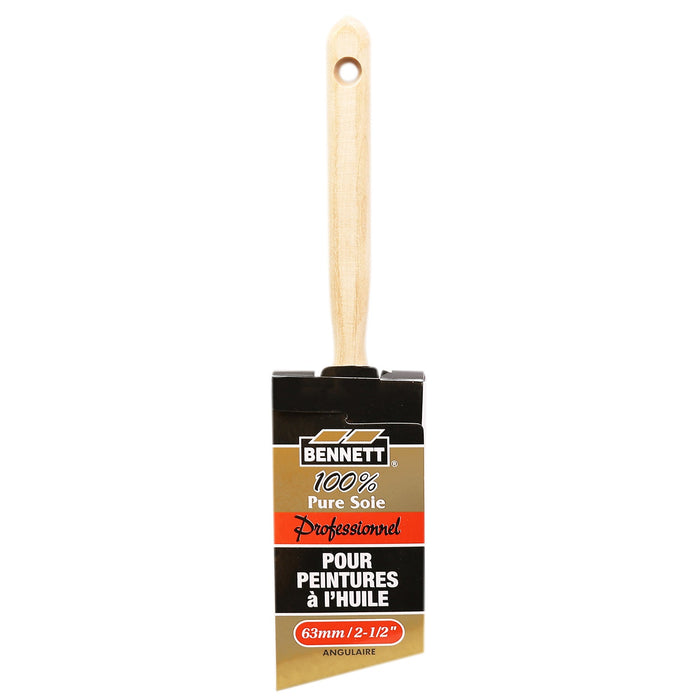 Pinceau angulaire à soies blanches 2-1/2" Bennett Tools