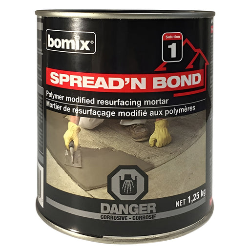 Mortier de resurfaçage Spread'N Bond - 1.25 kg bomix - Quincaillerie G.H. Berger