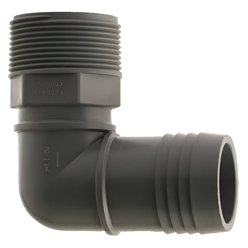 Coude gris en polyéthylène 1-1/2"  Boshart Industries - Quincaillerie G.H. Berger