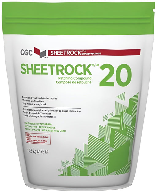 Composé à joints Sheetrock DuraBond 20 à prise rapide - 1.25 kg CGC - Quincaillerie G.H. Berger